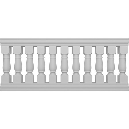 Ekena Millwork Fiberthane Oxford Balustrade Railing Kit, Style N (7 5/8" On-Center Spacing to Pass 4" Sphere Code) BALK38X084OXN